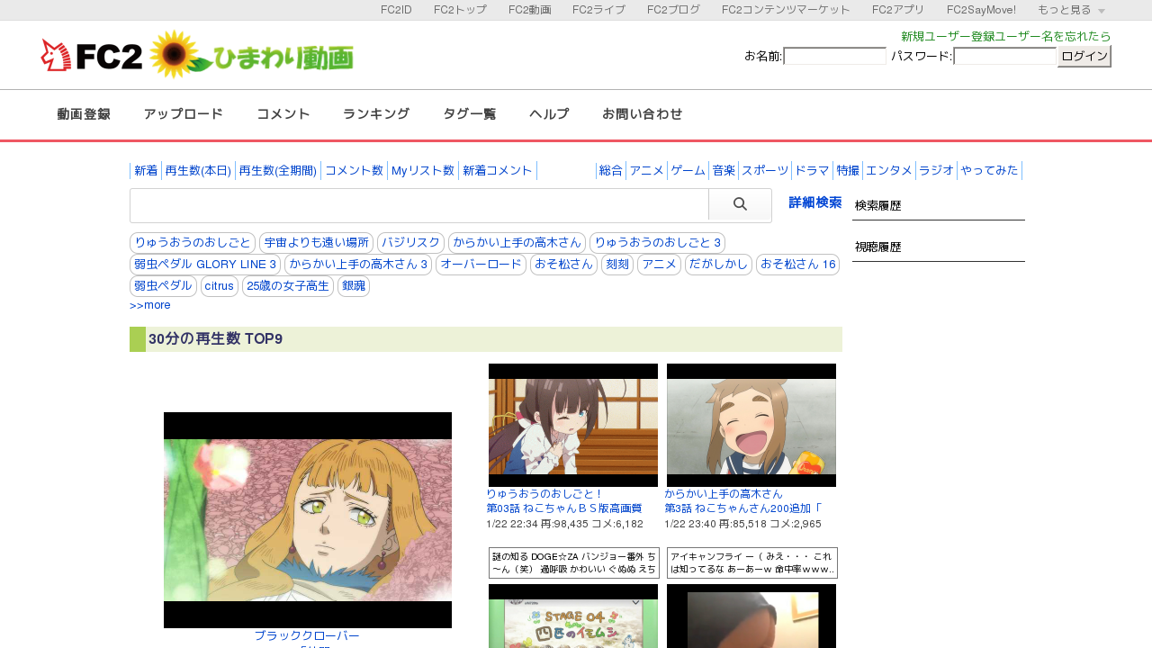 ひまわり動画画面