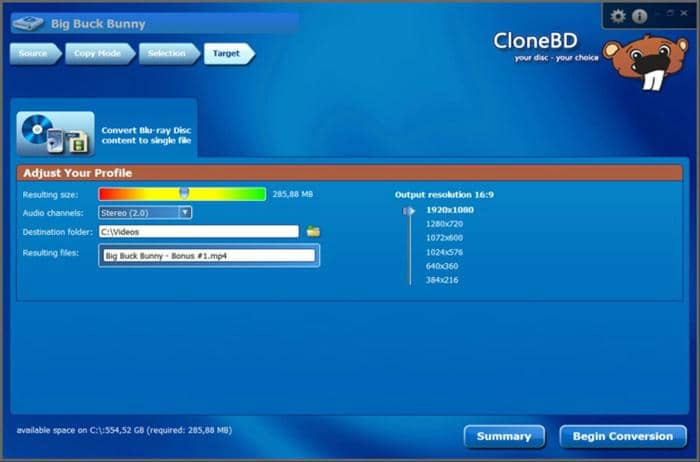 CloneBD画面