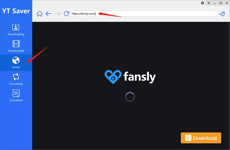 download fansly videos with ytsaver fansly downloader step 2