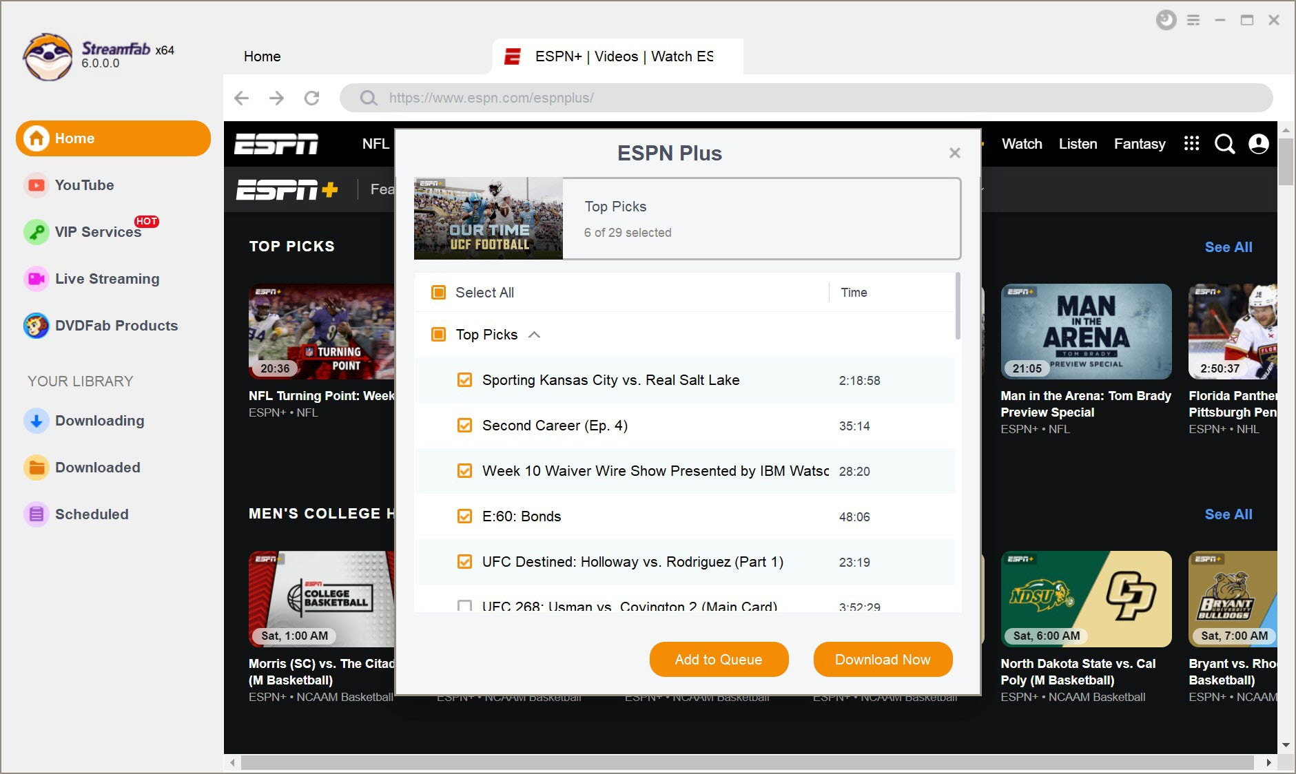 how to download espn with streamfab