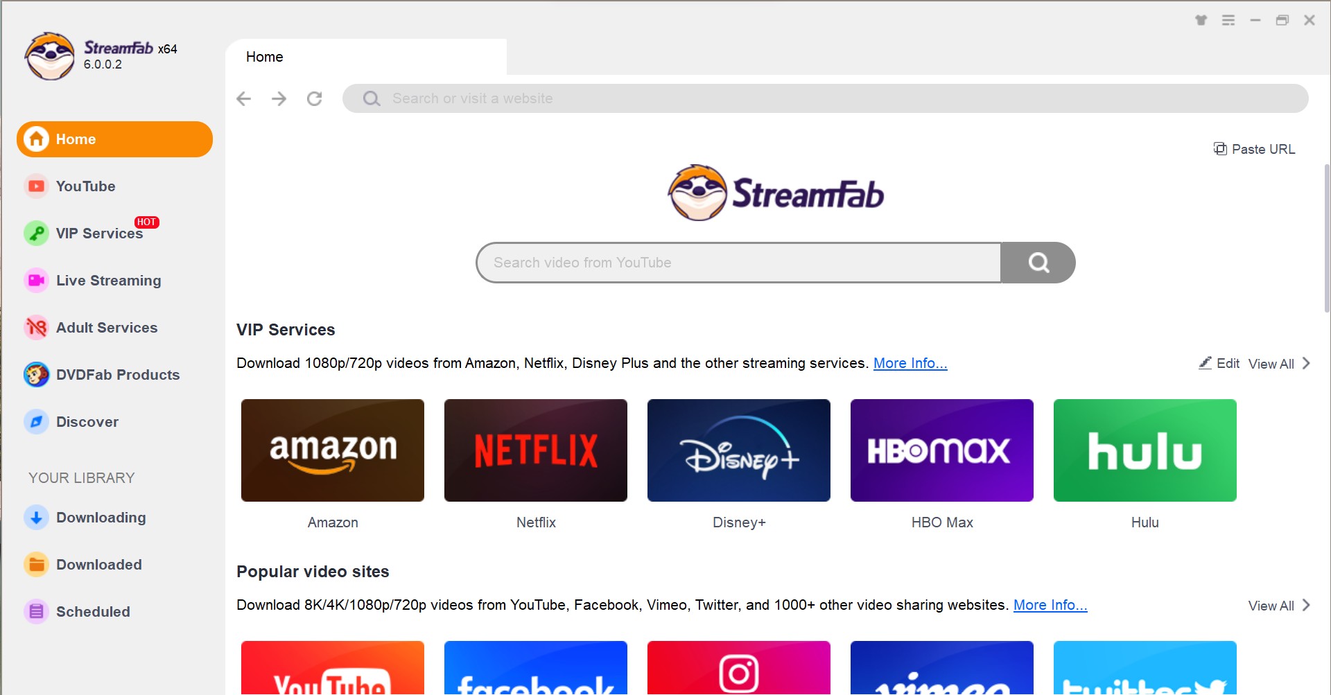ClipGrab Alternative: StreamFab URL paste and analysis screen