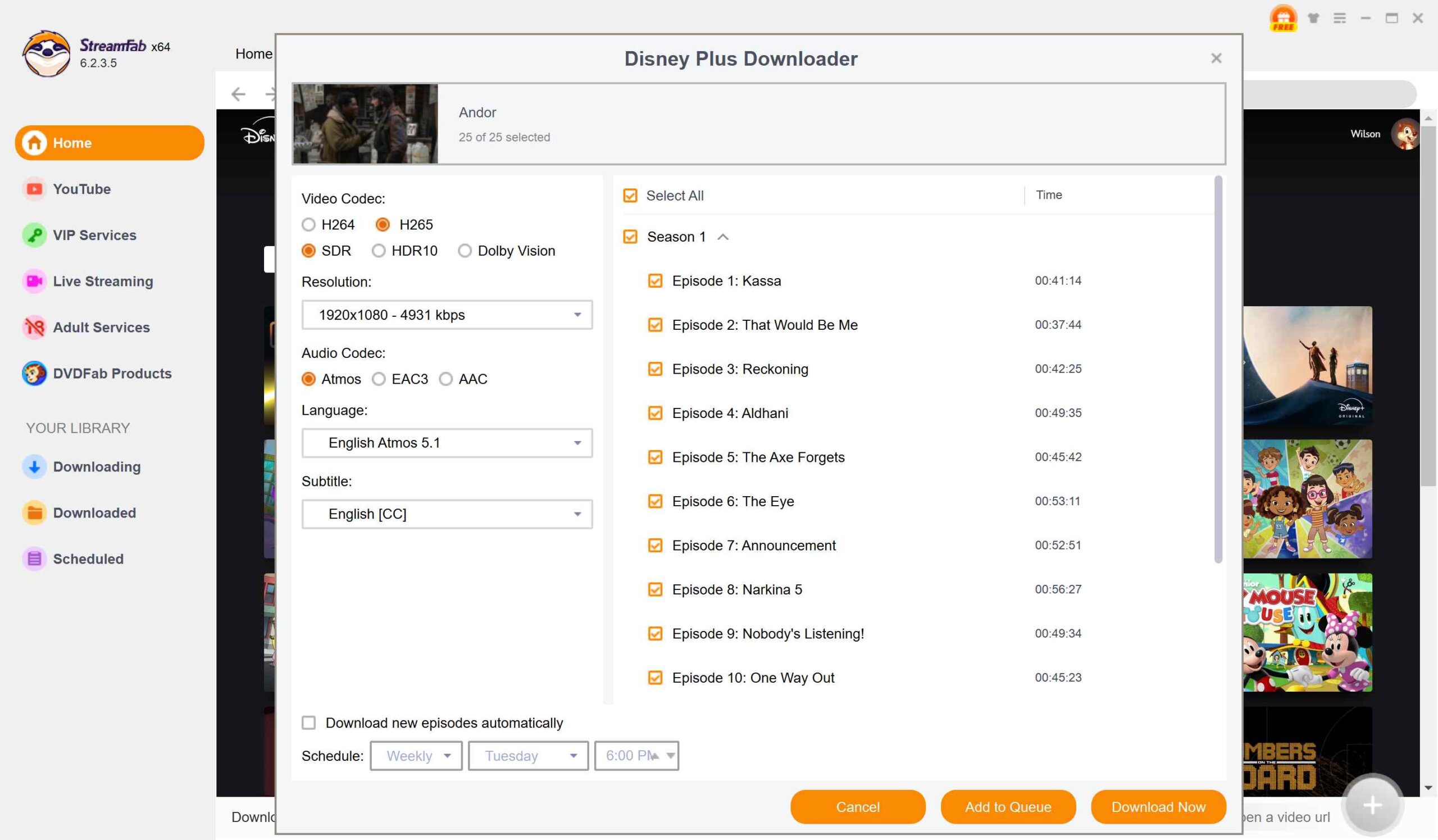 step 3 to use streamfab, the firefox video downloader alternative