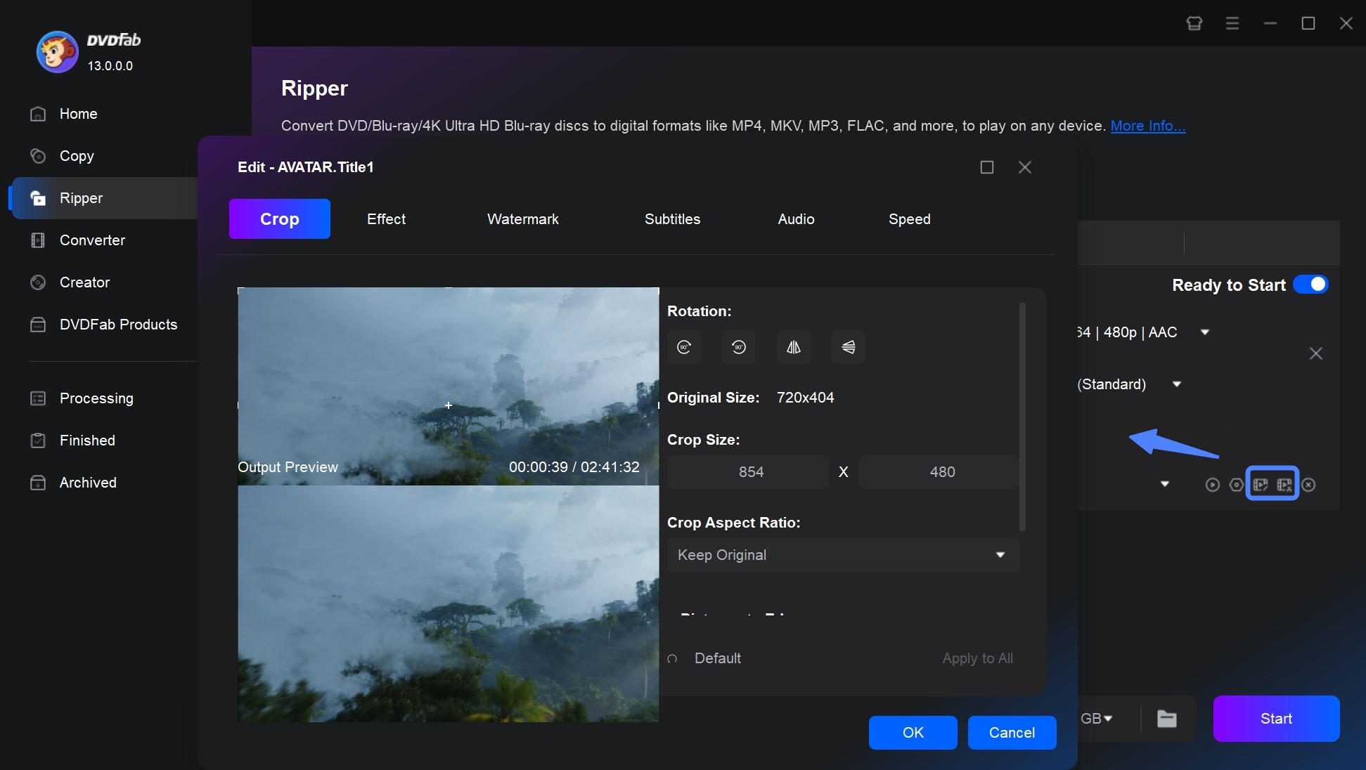 Advanced video editing options