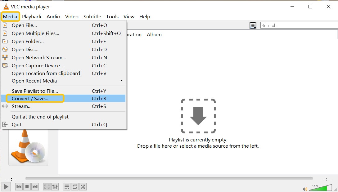 Ripping with VLC Media Player
