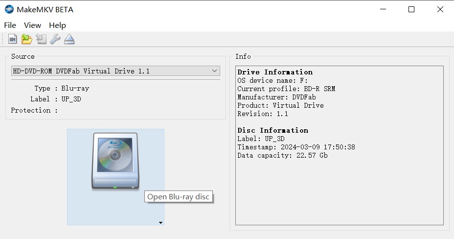 Using MakeMKV to rip Blu-ray