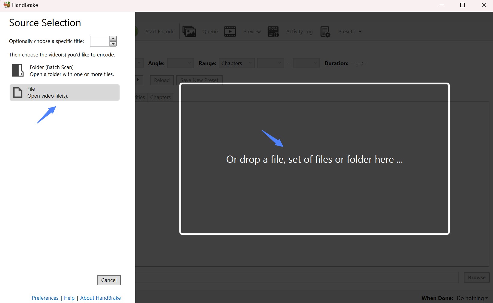 Using HandBrake to rip Blu-ray