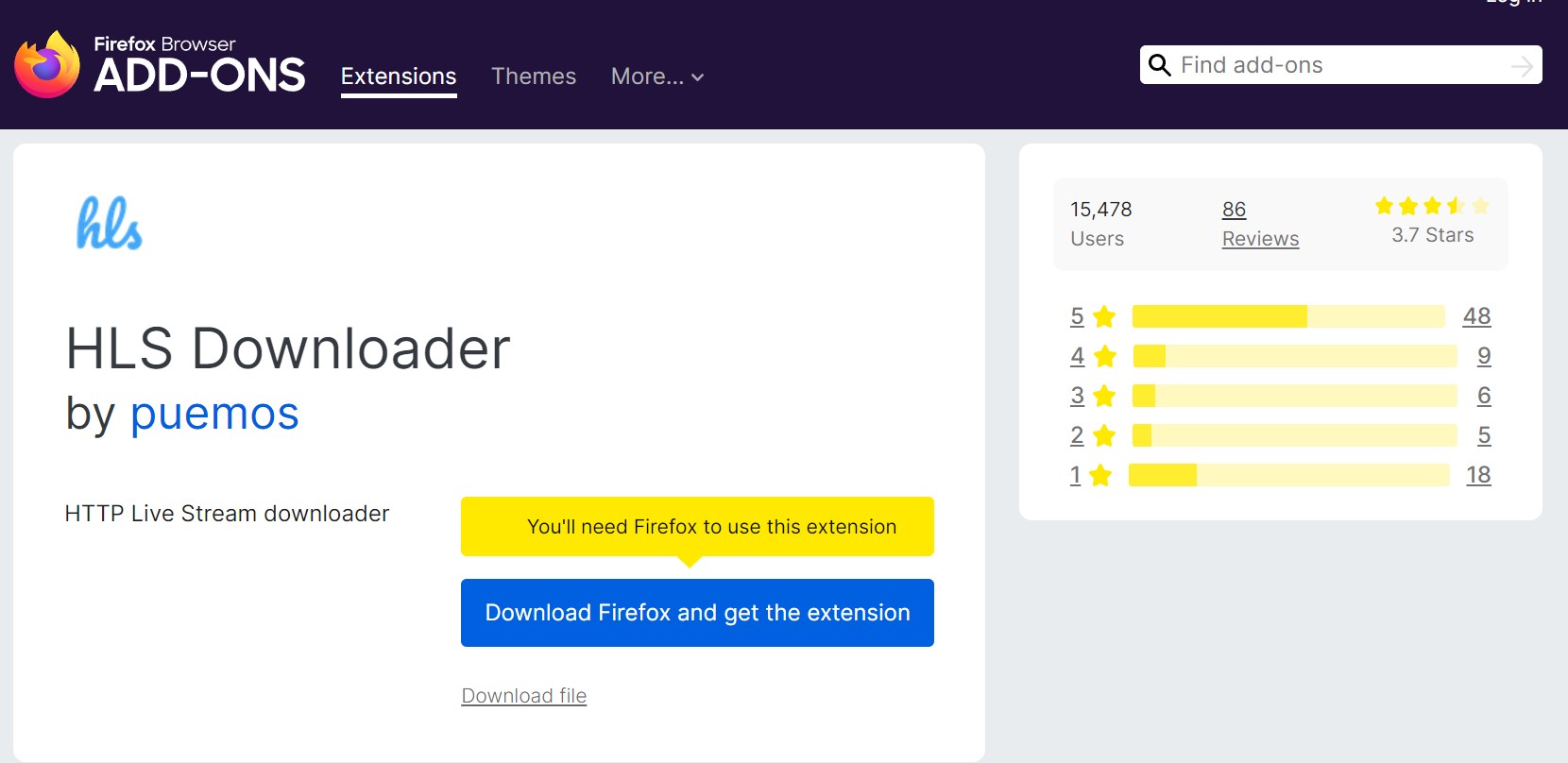 OnlyFans Firefox downloader: HLS Downloader