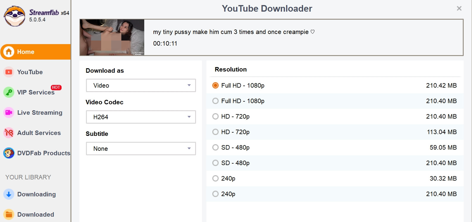 how to use the best porn video downloader: StreamFab