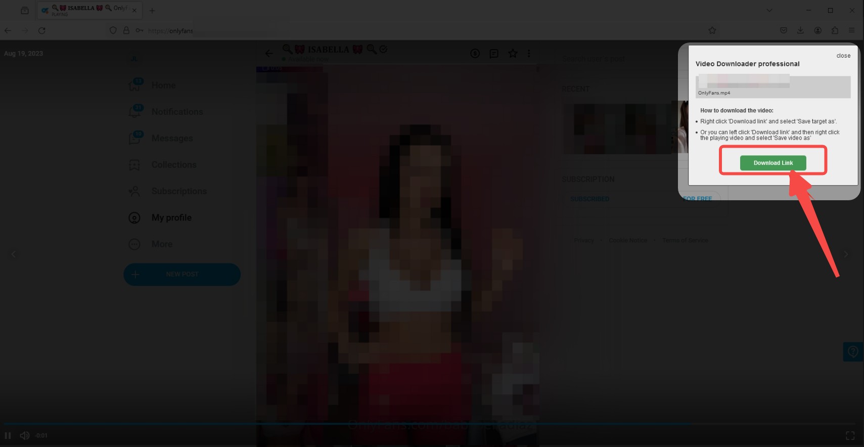 How to use OnlyFans Firefox downloader
