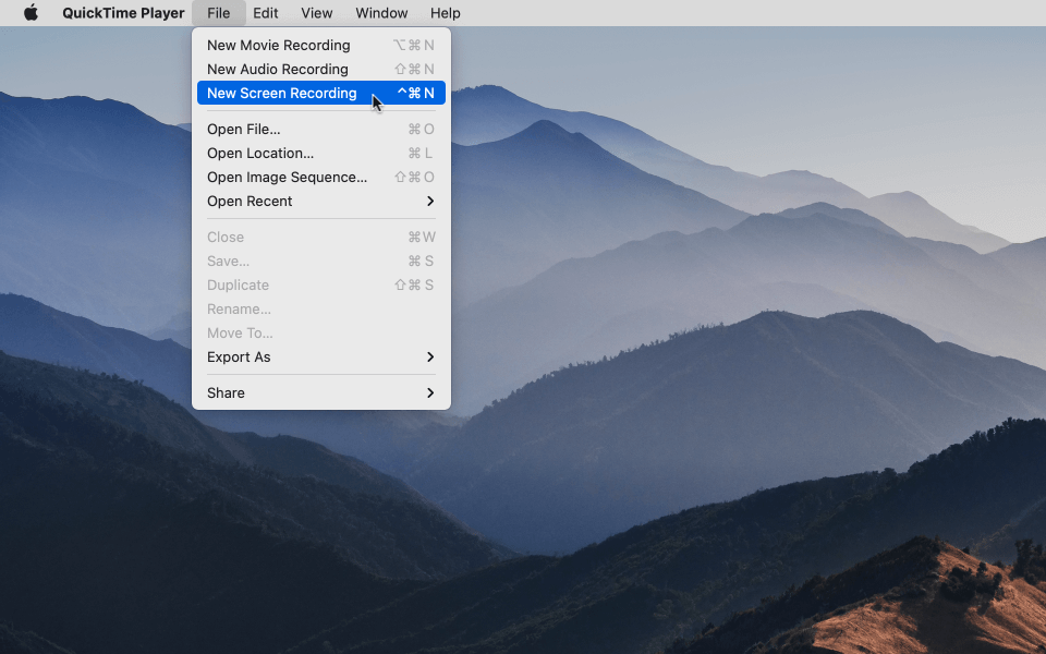 Open QuickTime
