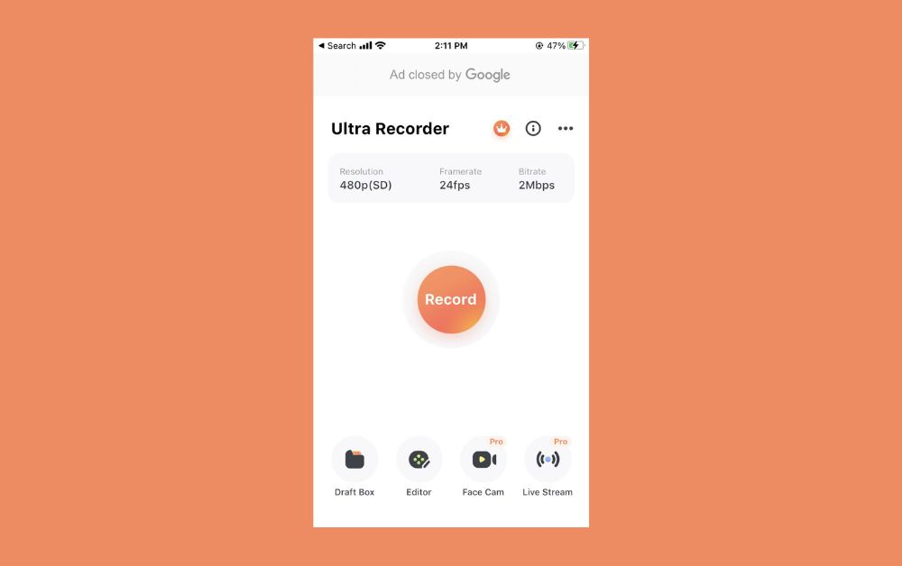 Ultra recorder-screen record