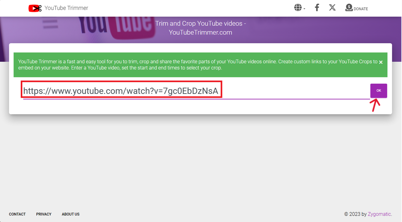 Paste URL