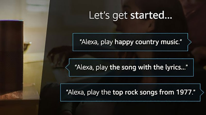 Search song lyrics with Alexa