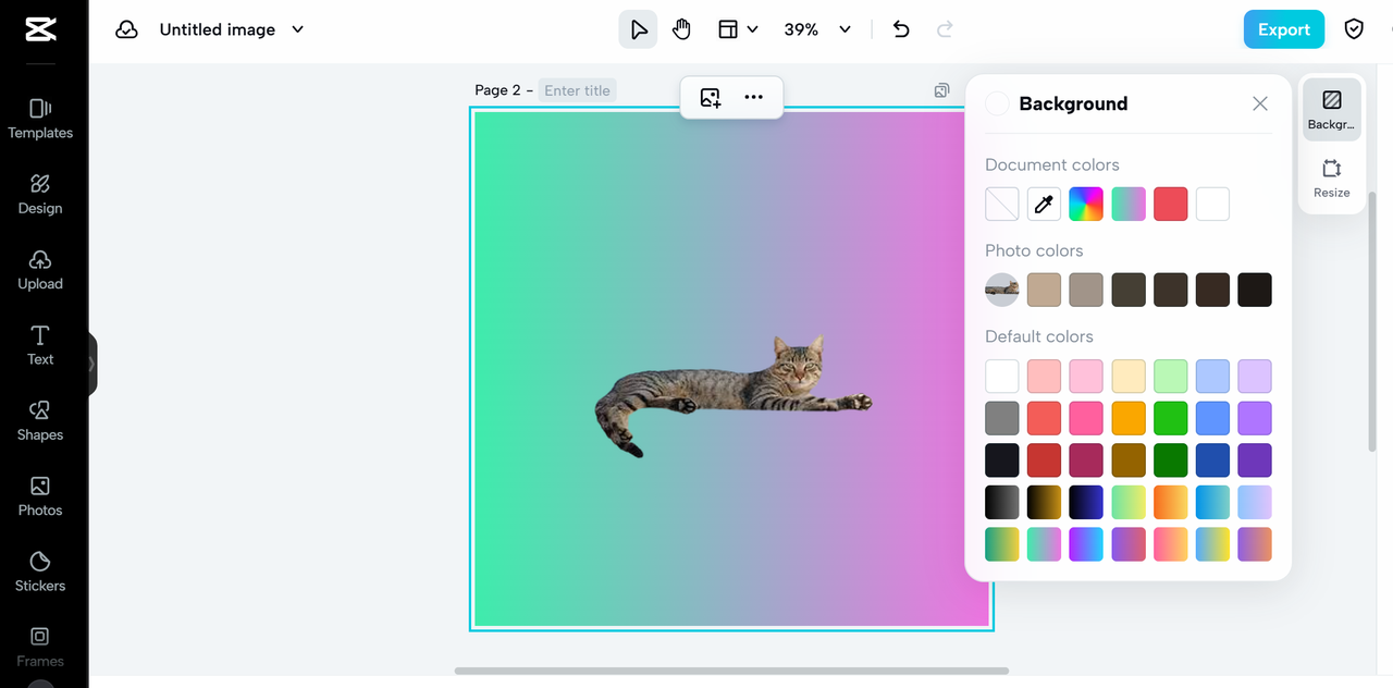 background color gradient
