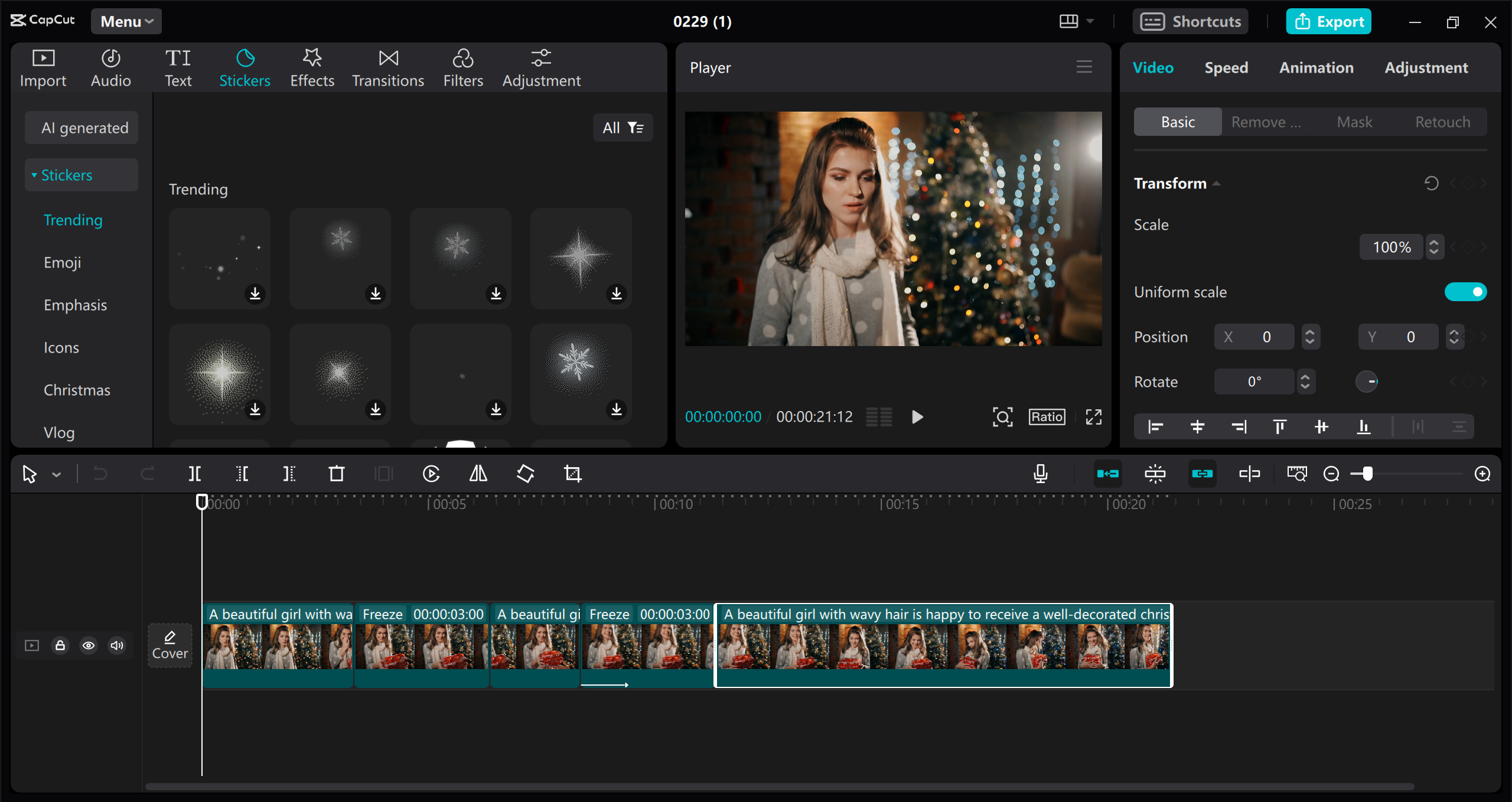 CapCut desktop video editor