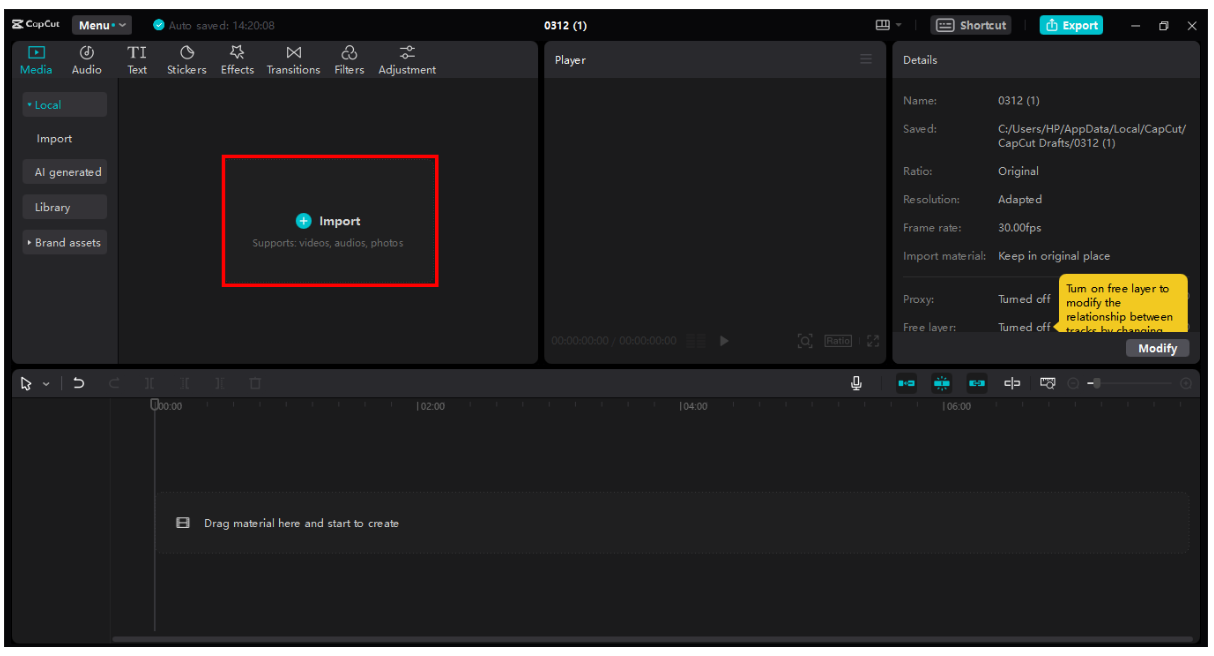Upload audio