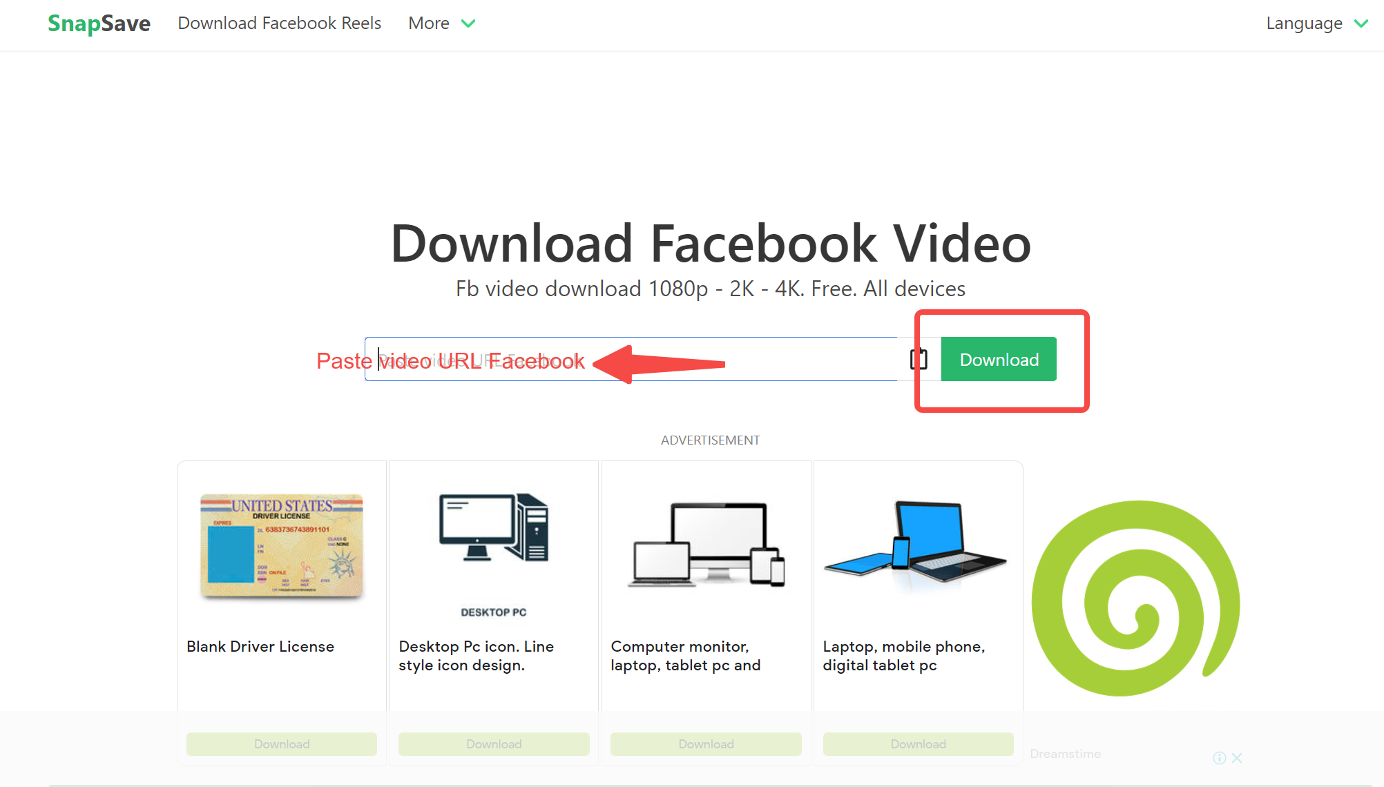 How to use SnapSave downloader to download Facebook video