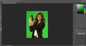 How to remove the chroma key background using Photoshop