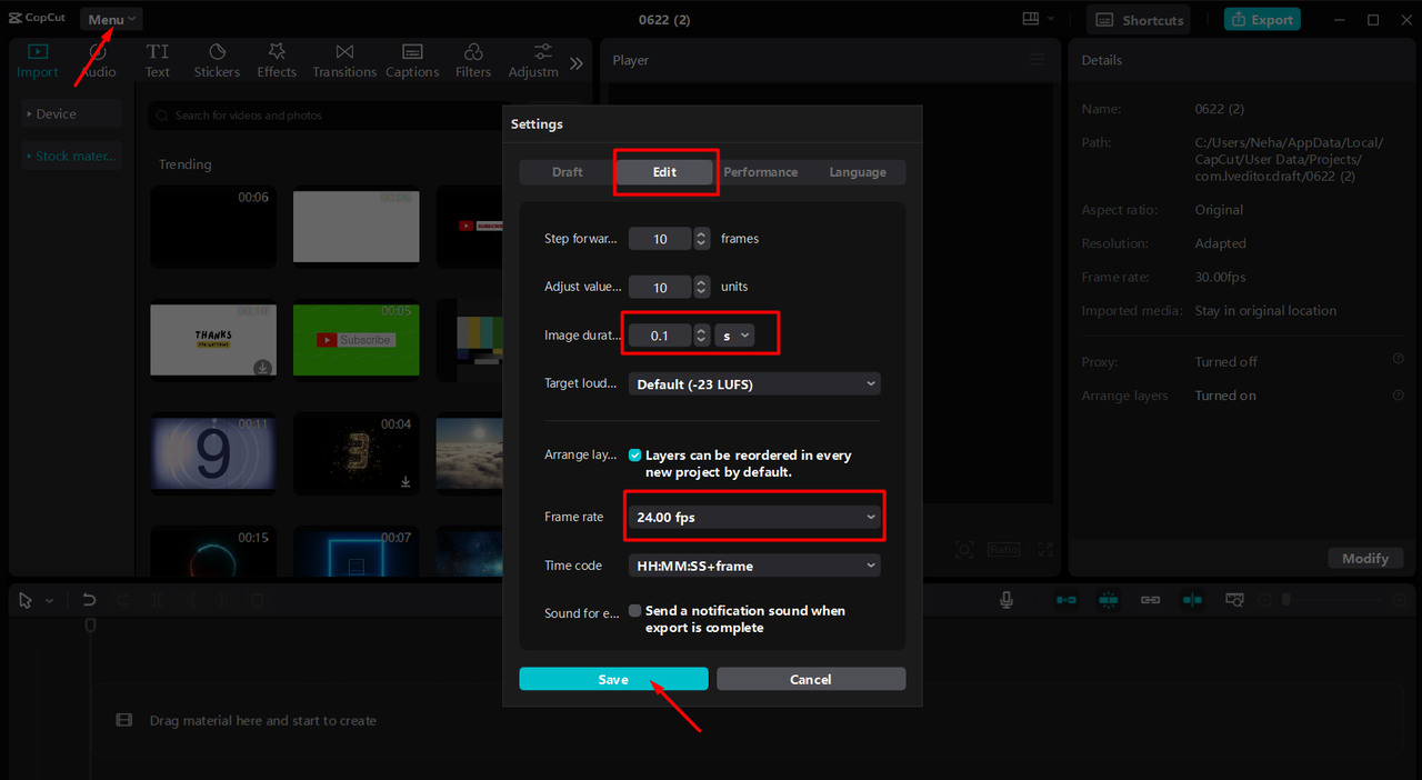Exporting your animation