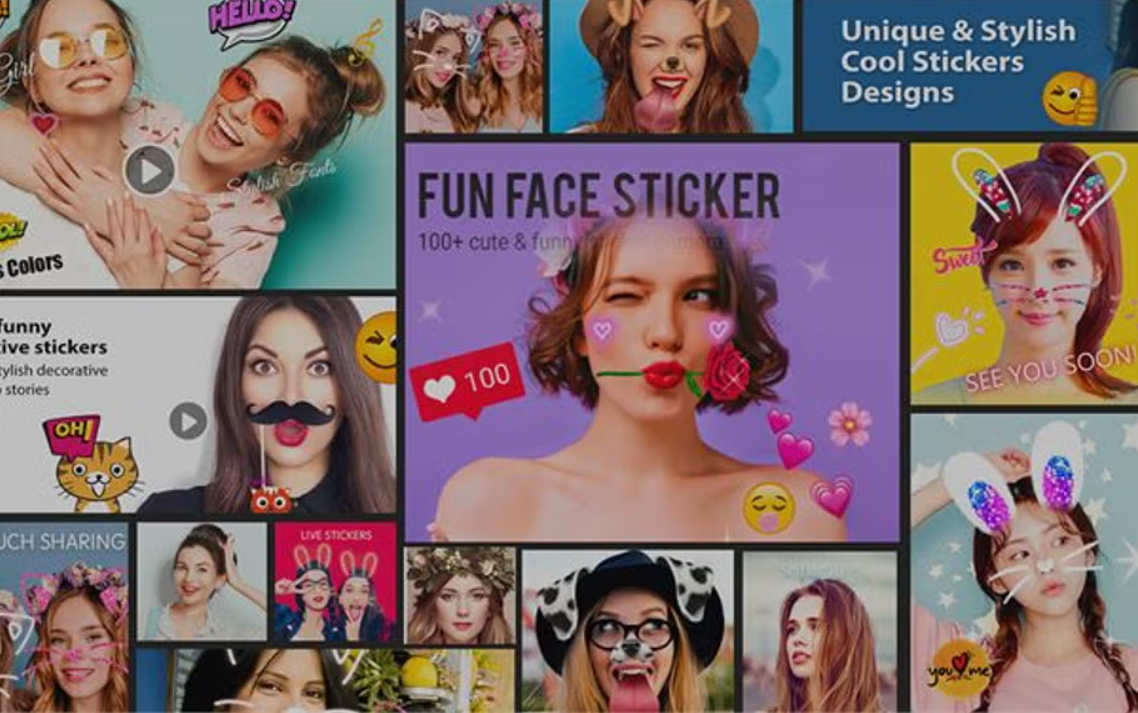 Beauty and filter camera Sweet Snap offers various beauty filters