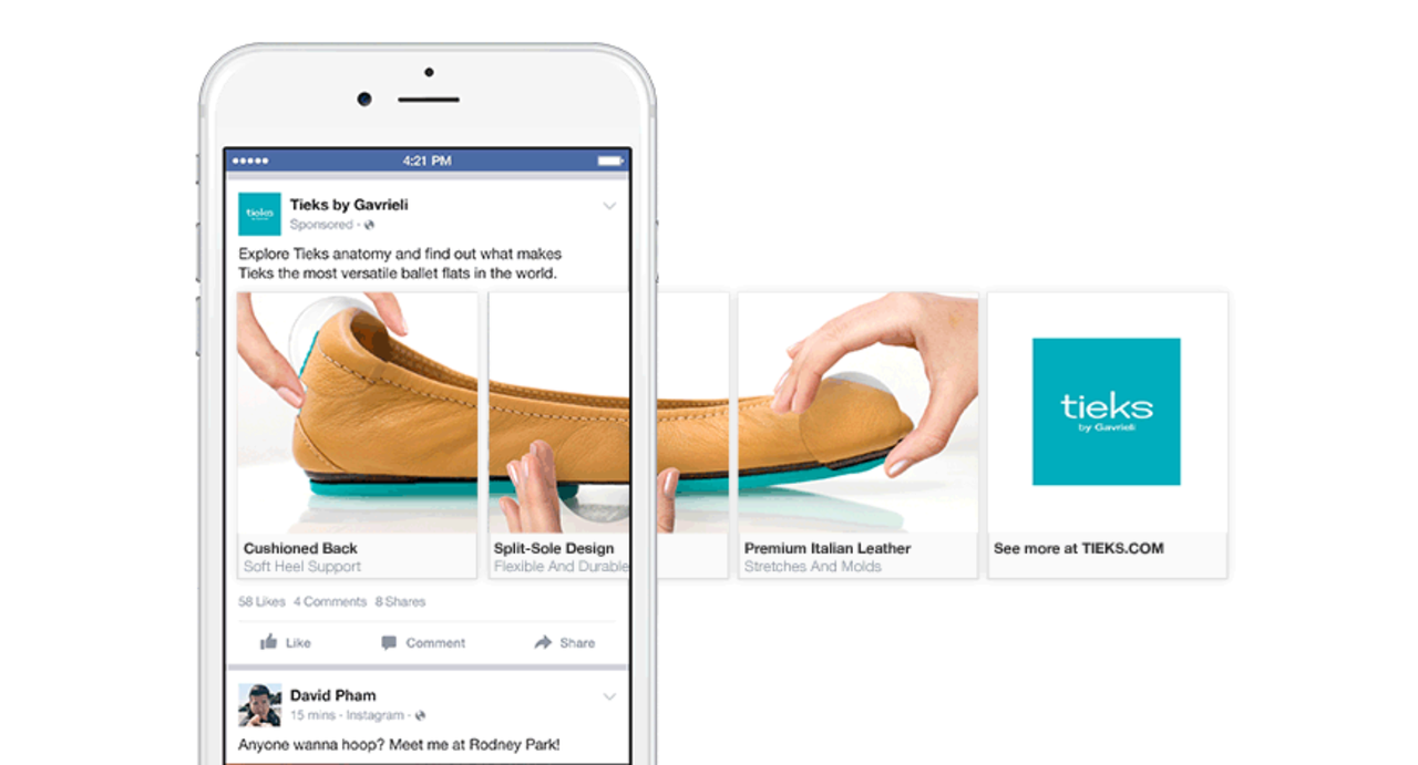 maximum video size Facebook slideshow ads