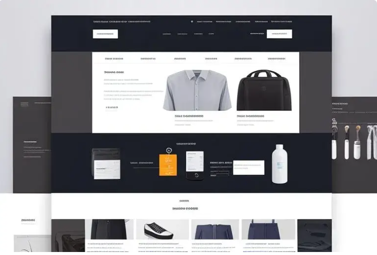 Modern e-commerce site with clean AI-designed visuals
