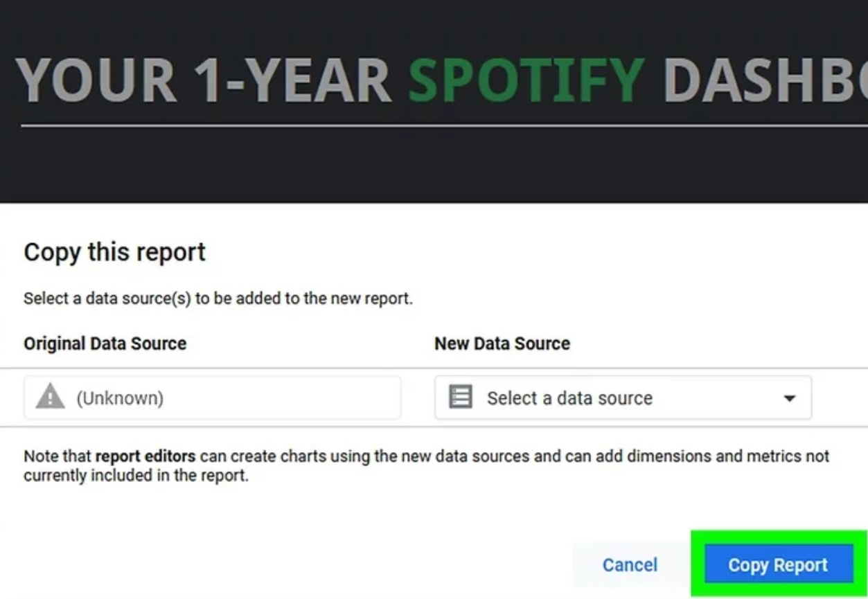 Finding out how many minutes I have spent on Spotify with 1 Year Dashboard