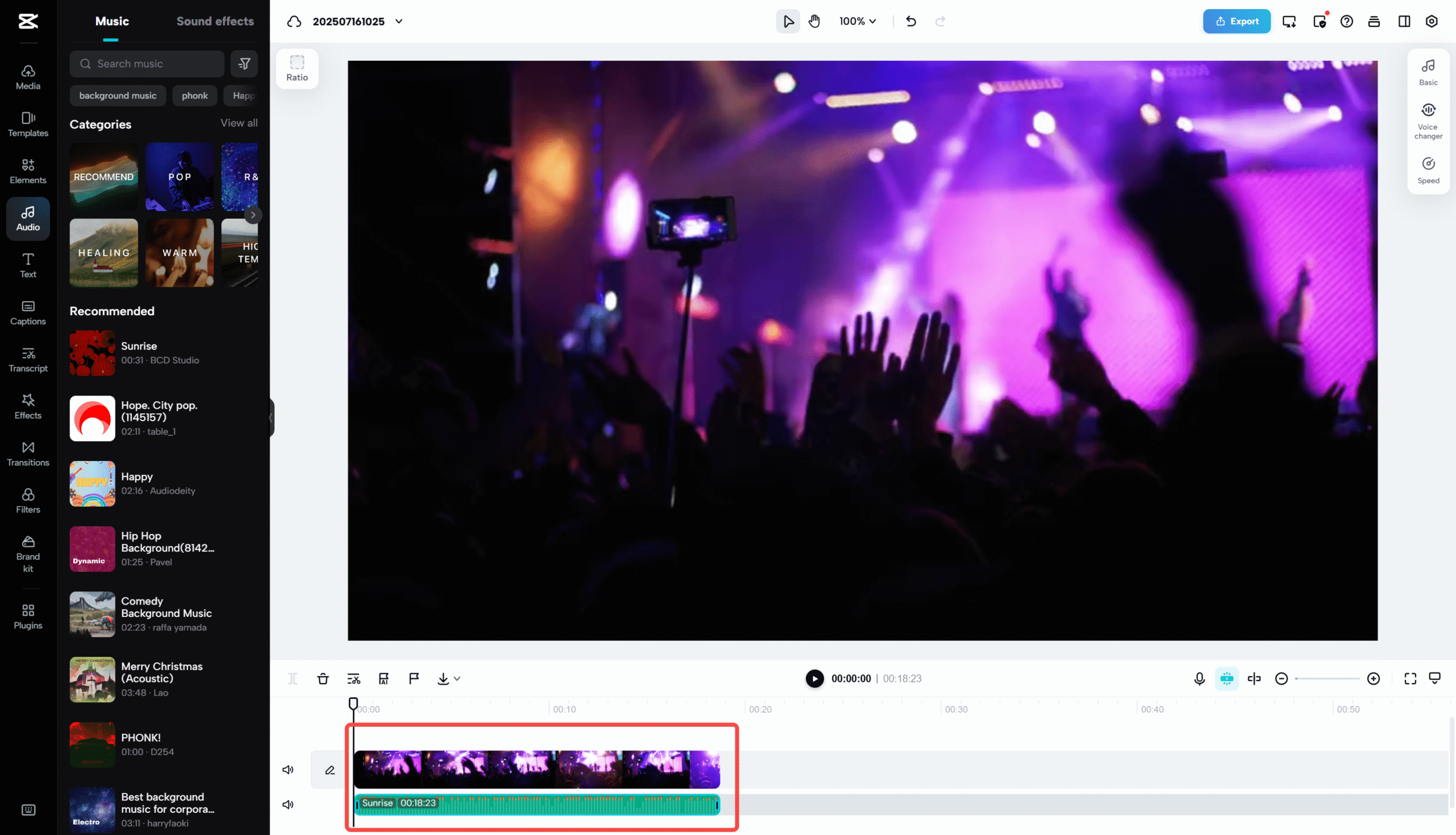 Edit a video