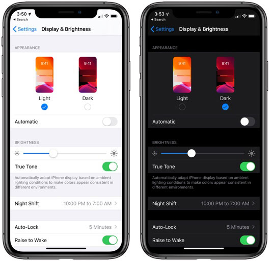 turn off dark mode