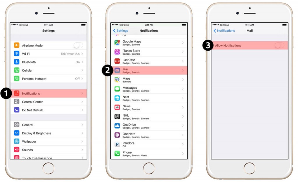 turn off notifications to fix iphone keeps going to lock screen