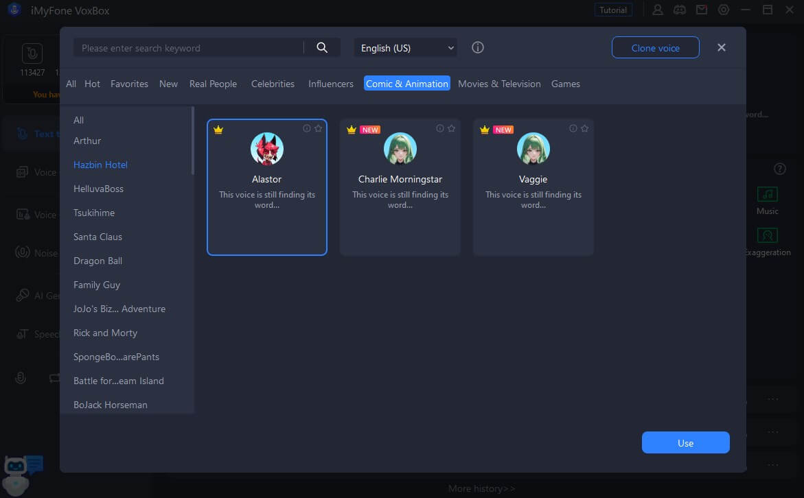 alastor voice generator