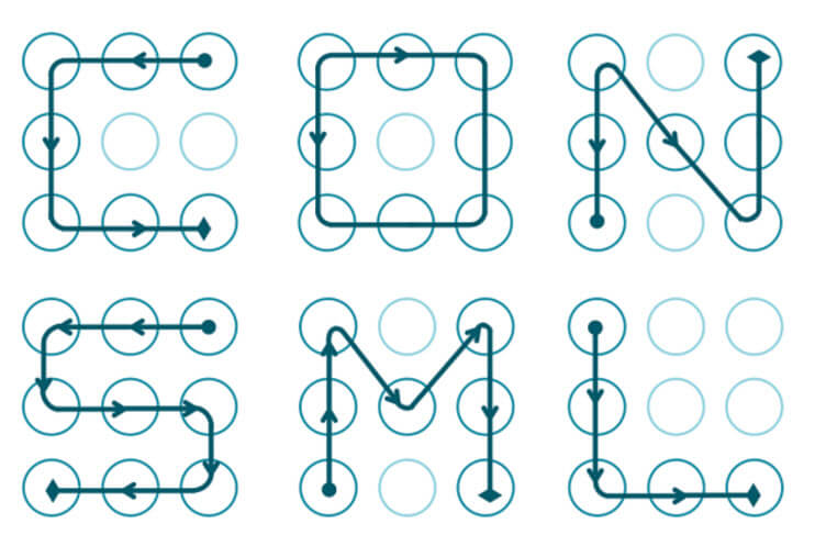 phone unlock patterns