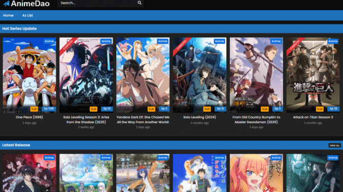 AnimeDao anime site