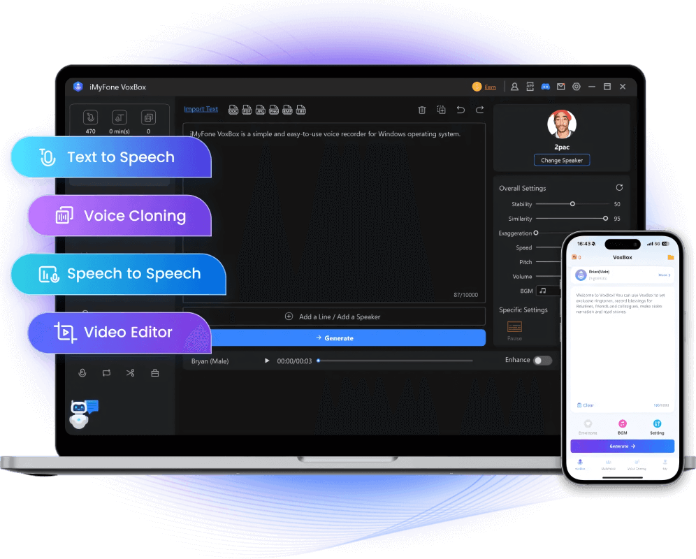 imyfone voxbox ai voice generator