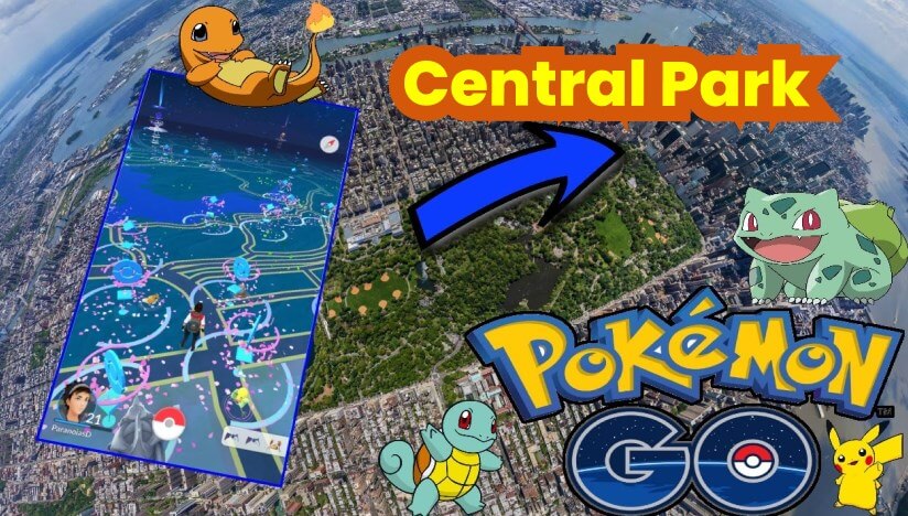 best places to spoof pokemon go central park in nyc
