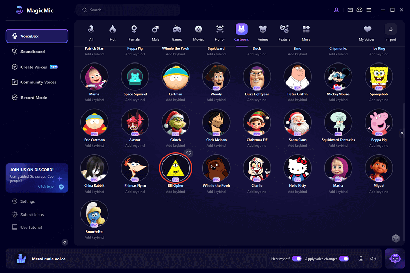 magicmic bill cipher voice changer