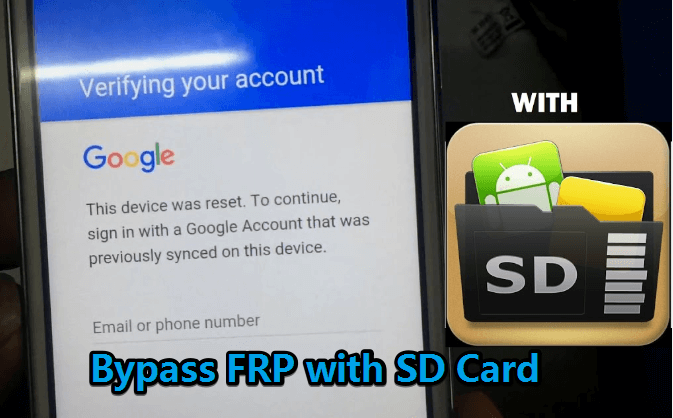 bypass FRP with SD card