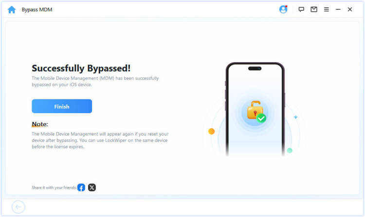 remove remote management on iphone successfully