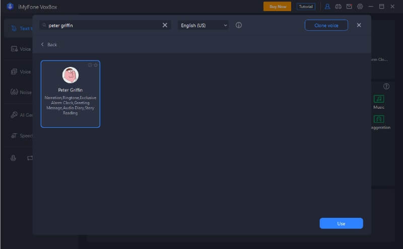 choose peter griffin voice