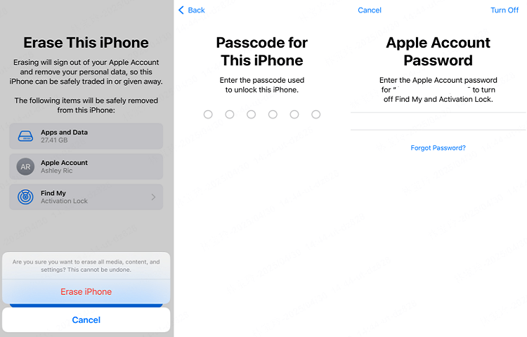 factory reset a demo iphone