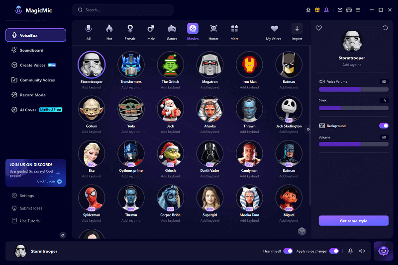 magicmic clone trooper ai voice changer