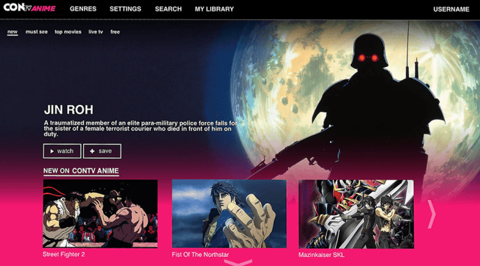 contv anime website
