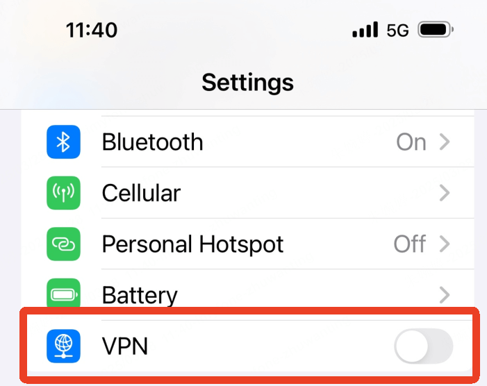 disable vpn