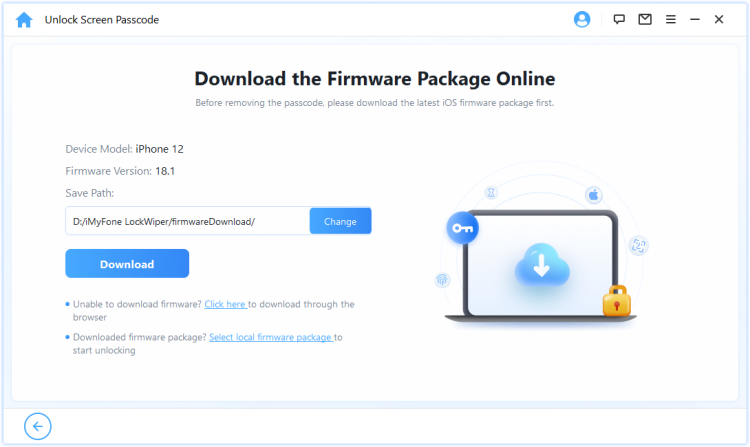 download firmware to factory reset an iphone