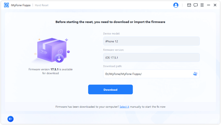 fix iphone wont reset
