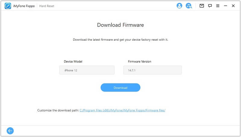 Download firmware