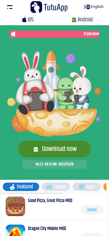 download tutuapp on your android phone