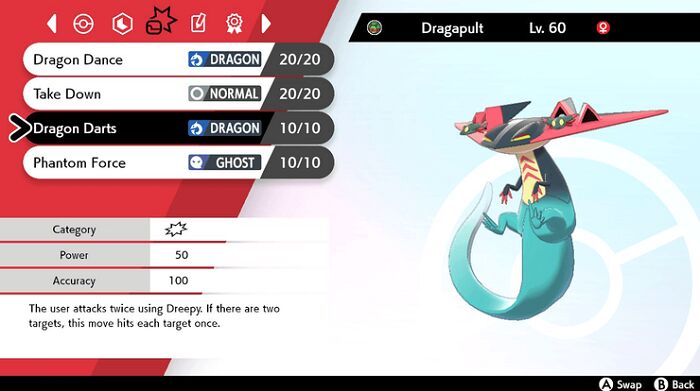 dragon darts drakloak exclusive move