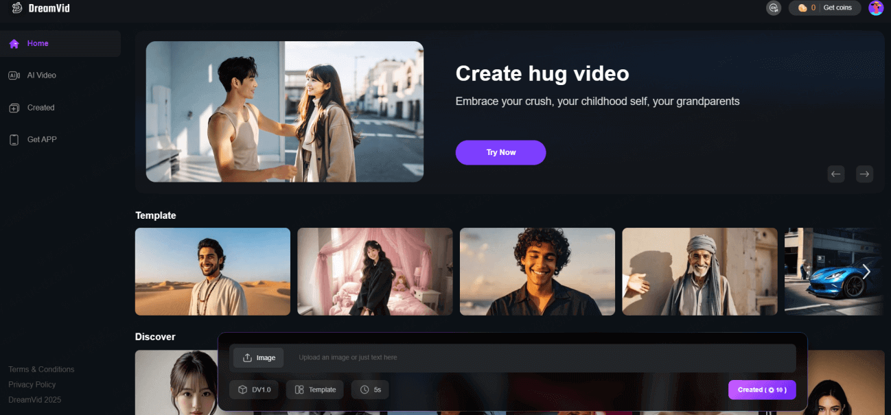 create hug video online
