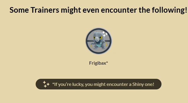 the best place to hunt shiny frigibax: hypnotic tundra habitat 